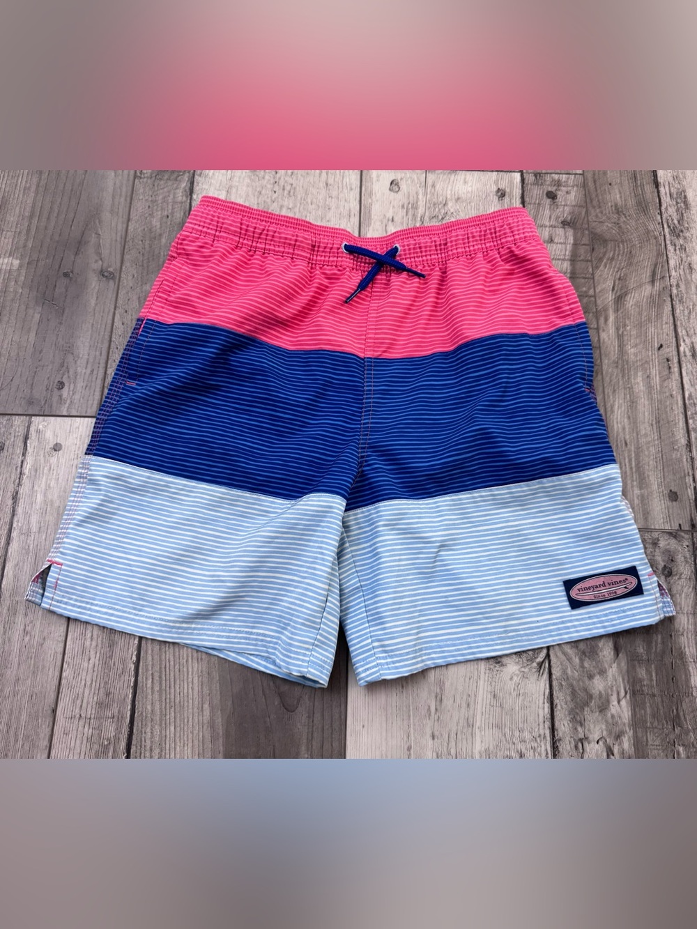 Vineyard Vines Shorts Boys Medium Lightweight Swimsuit Swim Liner Drawstring